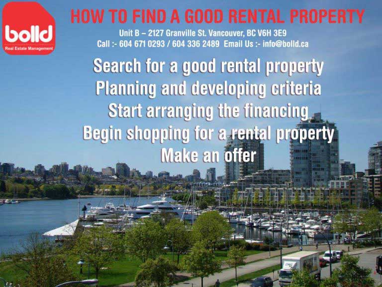How to find a good rental Property Property Management Vancouver