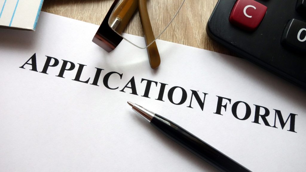 screening tenants through an application form 