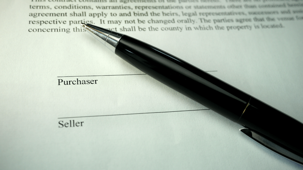 going over the home purchase contract with a lawyer 